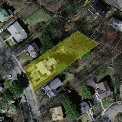 1308 Walnut St, Newton MA 02461-1844 aerial view