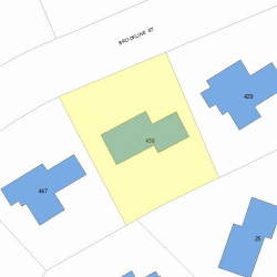 439 Brookline St, Newton MA 02459-3143 plot plan