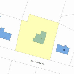 41 Eliot Memorial Rd, Newton MA 02458-2703 plot plan