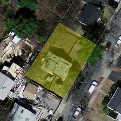 12 Star Rd, Newton MA  02465-1040 aerial view