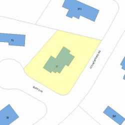 17 Countryside Rd, Newton MA 02459-2915 plot plan