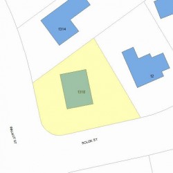 1318 Walnut St, Newton MA 02461-1844 plot plan