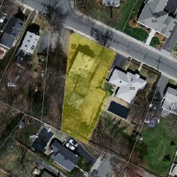 97 Adams Ave, Newton MA  02465-1045 aerial view