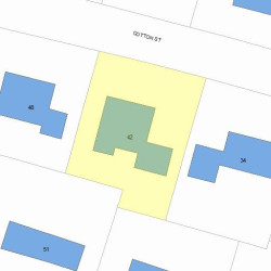 42 Cotton St, Newton MA 02458-2620 plot plan
