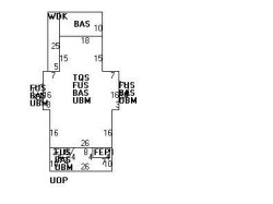 45 Floral St, Newton MA 02461-1246 floor plan