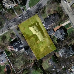 60 Temple St, Newton MA 02465-2307 aerial view