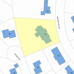 123 Baldpate Hill Rd, Newton MA 02459-2853 plot plan