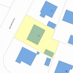 10 Maplewood Ave, Newton MA 02459-2526 plot plan