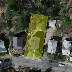 19 Hillside Rd, Newton MA 02461-1421 aerial view