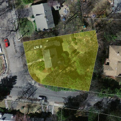 66 Verndale Rd, Newton MA  02461-2114 aerial view