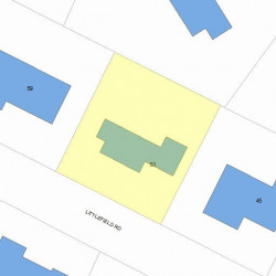 53 Littlefield Rd, Newton MA 02459-3009 plot plan