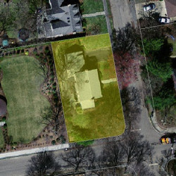 49 Lenox St, Newton MA 02465-2718 aerial view