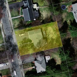 31 Ferncroft Rd, Newton MA  02468-1213 aerial view