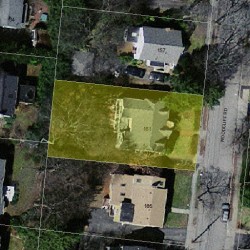 161 Woodcliff Rd, Newton MA 02461-1838 aerial view