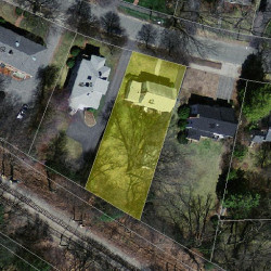 42 Wyman St, Newton MA 02468-1517 aerial view