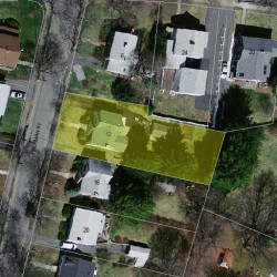 12 Freeman St, Newton MA 02466-1206 aerial view