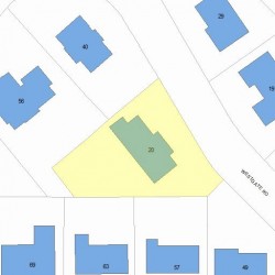 20 Westgate Rd, Newton MA 02459-3134 plot plan