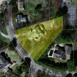 158 Prince St, Newton MA  02465-2604 aerial view