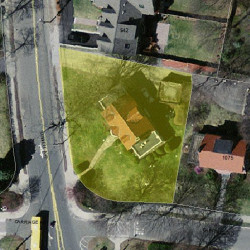 1087 Commonwealth Ave, Newton MA 02459-1447 aerial view