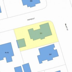 221 Walnut St, Newton MA 02460-1609 plot plan