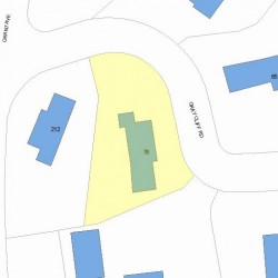 76 Gray Cliff Rd, Newton MA  02459-2017 plot plan