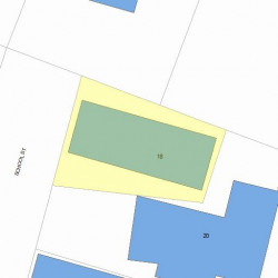 18 School St, Newton MA 02458-1518 plot plan