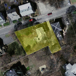 20 Hunter St, Newton MA  02465-2438 aerial view