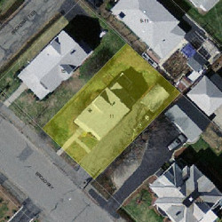 11 Broadway Ter, Newton MA  02460-1404 aerial view