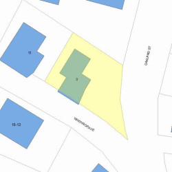 9 Winthrop Ave, Newton MA 02458-1810 plot plan