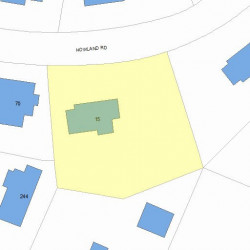 15 Howland Rd, Newton MA 02465-2937 plot plan