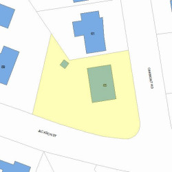 65 Oakmont Rd, Newton MA  02459-2530 plot plan