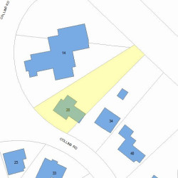28 Collins Rd, Newton MA  02468-2236 plot plan