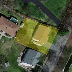 15 Albemarle Rd, Newton MA  02460-1105 aerial view