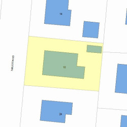 18 Tarleton Rd, Newton MA 02459-1733 plot plan