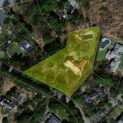 120 Bigelow Rd, Newton MA 02465-3006 aerial view