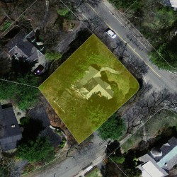 221 Valentine St, Newton MA 02465-3001 aerial view