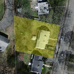 77 Freeman St, Newton MA 02466-1212 aerial view