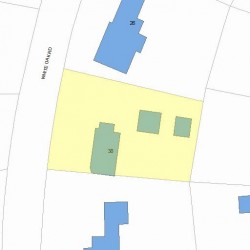 38 White Oak Rd, Newton MA  02468-1323 plot plan