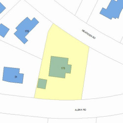 170 Nehoiden Rd, Newton MA 02468-1344 plot plan