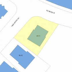 49 Florence St, Newton MA 02459-2847 plot plan