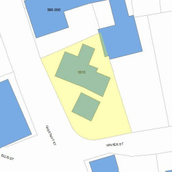 1010 Chestnut St, Newton MA 02464-1102 plot plan