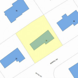 30 Nardell Rd, Newton MA  02459-2821 plot plan