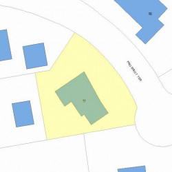11 Prospect Ter, Newton MA  02460-2310 plot plan