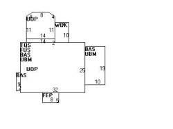 25 Larchmont Ave, Newton MA  02468-2033 floor plan