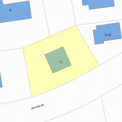 79 Ossipee Rd, Newton MA  02464-1437 plot plan