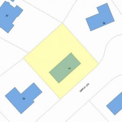 44 Marla Cir, Newton MA 02459-3429 plot plan