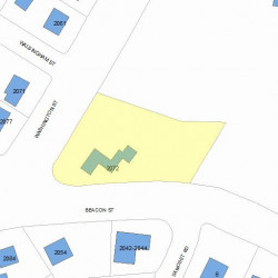 2072 Washington St, Newton MA 02462-1601 plot plan