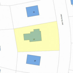 57 Grove Hill Ave, Newton MA 02460-2336 plot plan