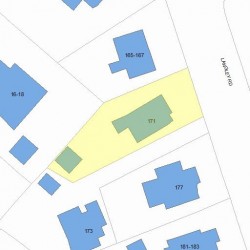 171 Langley Rd, Newton MA 02459-2328 plot plan