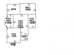 65 Hillside Ave, Newton MA  02465-2543 floor plan